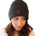 Fehl-Tritt Beanie Mütze Ankerlogo olivgrün unisex
