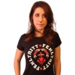 Fehl-Tritt Girlie Shirt Logo Classic black