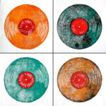 Linoldrucke „Love Vinyl, Hate Fascism“