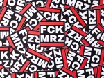 100x "FCK MRZ" Sticker - Antifa Aufkleber - Antiracism - FCK CDU - Solidarität