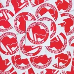 100x "Antifaschistische Aktion" Sticker - Antifaschismus - 161 Antifa Aufkleber