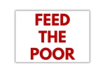100x "Feed The Poor" Sticker - Antifa Aufkleber - Kommunismus - 161 - AFA - FCK – Bild 4