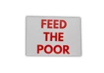 100x "Feed The Poor" Sticker - Antifa Aufkleber - Kommunismus - 161 - AFA - FCK – Bild 2
