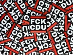 100x "FCK CDU" Sticker - Gegen Partei Aufkleber - Gegen Konservativ - Links