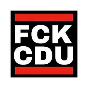 25x "FCK CDU" Sticker - Gegen Partei Aufkleber - Gegen Konservativ - Links