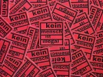 100x "kein mensch ist illegal" Sticker - Antifa Aufkleber - 161 gegen Rassismus