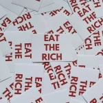 100x "Feed The Poor" Sticker - Antifa Aufkleber - Kommunismus - 161 - AFA - Soli
