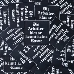 100x "Arbeiterklasse kennt keine Rasse" Sticker - Antifa Aufkleber - Kommunismus