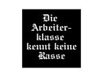 25x "Arbeiterklasse kennt keine Rasse" Sticker - Antifa Aufkleber - Kommunismus