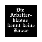 25x "Arbeiterklasse kennt keine Rasse" Sticker - Antifa Aufkleber - Kommunismus