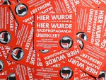 40× "Nazipropaganda Überklebt" Sticker - Antifaschismus Aufkleber - Antifacism