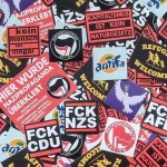100x Linke Sticker - FCK NZS/ AFD - Stickerbombe - Antifa Aufkleber - 161