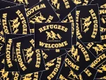 100x "Refugees welcome" Sticker - Aufkleber - Flüchtlinge Willkommen - family