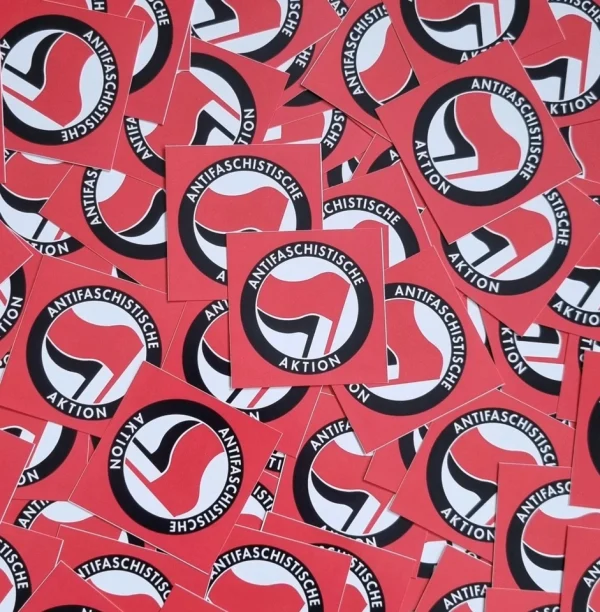 Sticker Aktion 100x Antifaschistische Aktion Sticker | Antifa Aufkleber - Punkrock ...