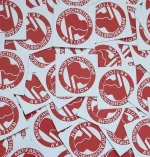 100x "Antifaschistische Aktion" Sticker - Antifaschismus - 161 Antifa Aufkleber – Bild 2