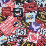 100x Zufällige Sticker + FCK NZS/ AFD Chip - 161 Stickerbombe - Antifa Aufkleber – Bild 3