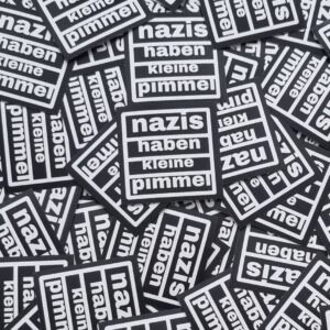 50x "pimmel" Sticker - Gegen Nazis - Antifa Aufkleber - Fuck Nazis - Linke 161