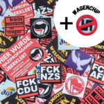 100x Zufällige Sticker + FCK NZS/ AFD Chip - 161 Stickerbombe - Antifa Aufkleber