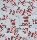 100x "Eat The Rich" Sticker Mischung - Antifa Aufkleber - 161 - AFA - Soli – Bild 2