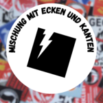 100x Linke Sticker "Mischung mit Ecken und Kanten" - Antifa - Aufkleber - 161