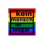 100x "kein mensch ist illegal" Sticker - Gegen Nazis Aufkleber - Linke LGBTQ+ – Bild 4