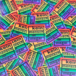 100x "kein mensch ist illegal" Sticker - Gegen Nazis Aufkleber - Linke LGBTQ+