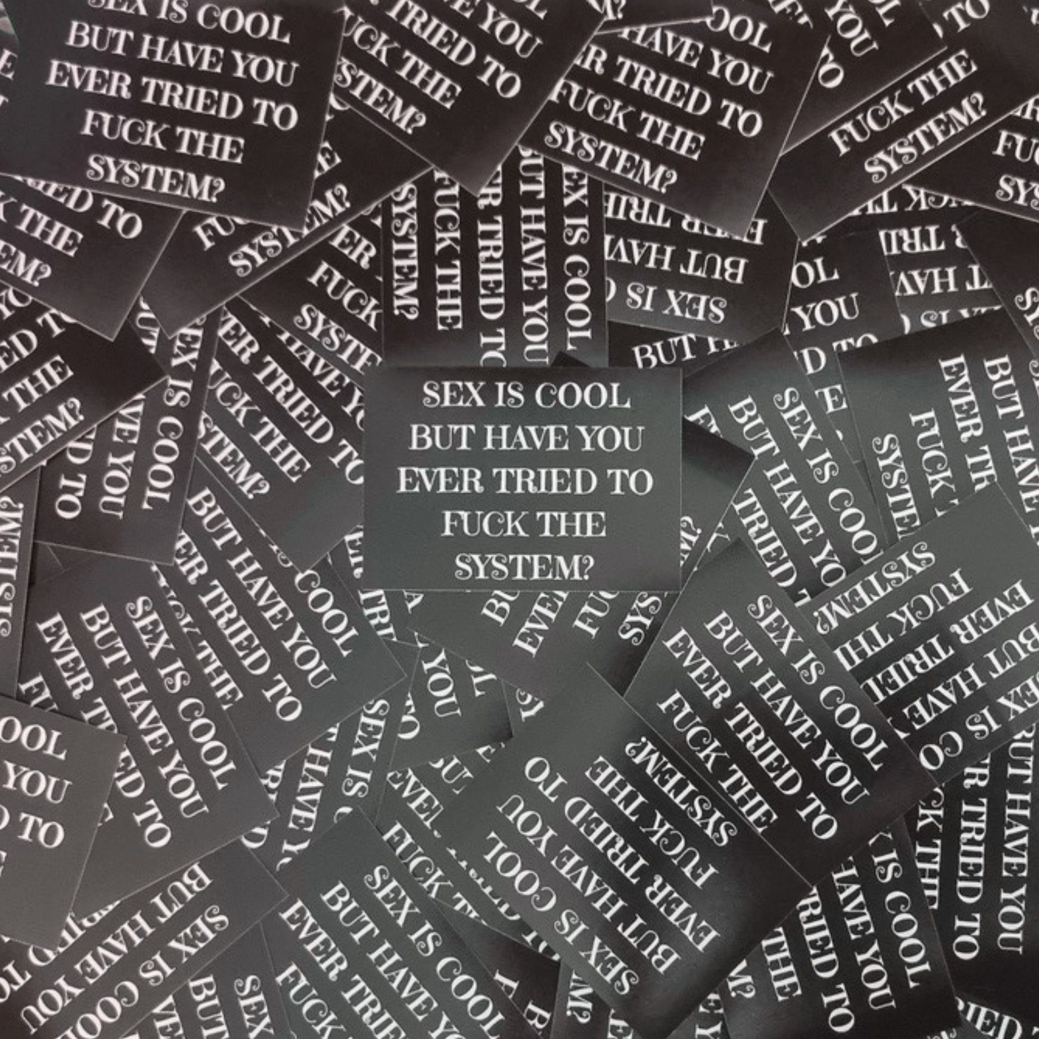 50x Fuck The System Sticker | Antifa Aufkleber - Punkrock-Shop.com