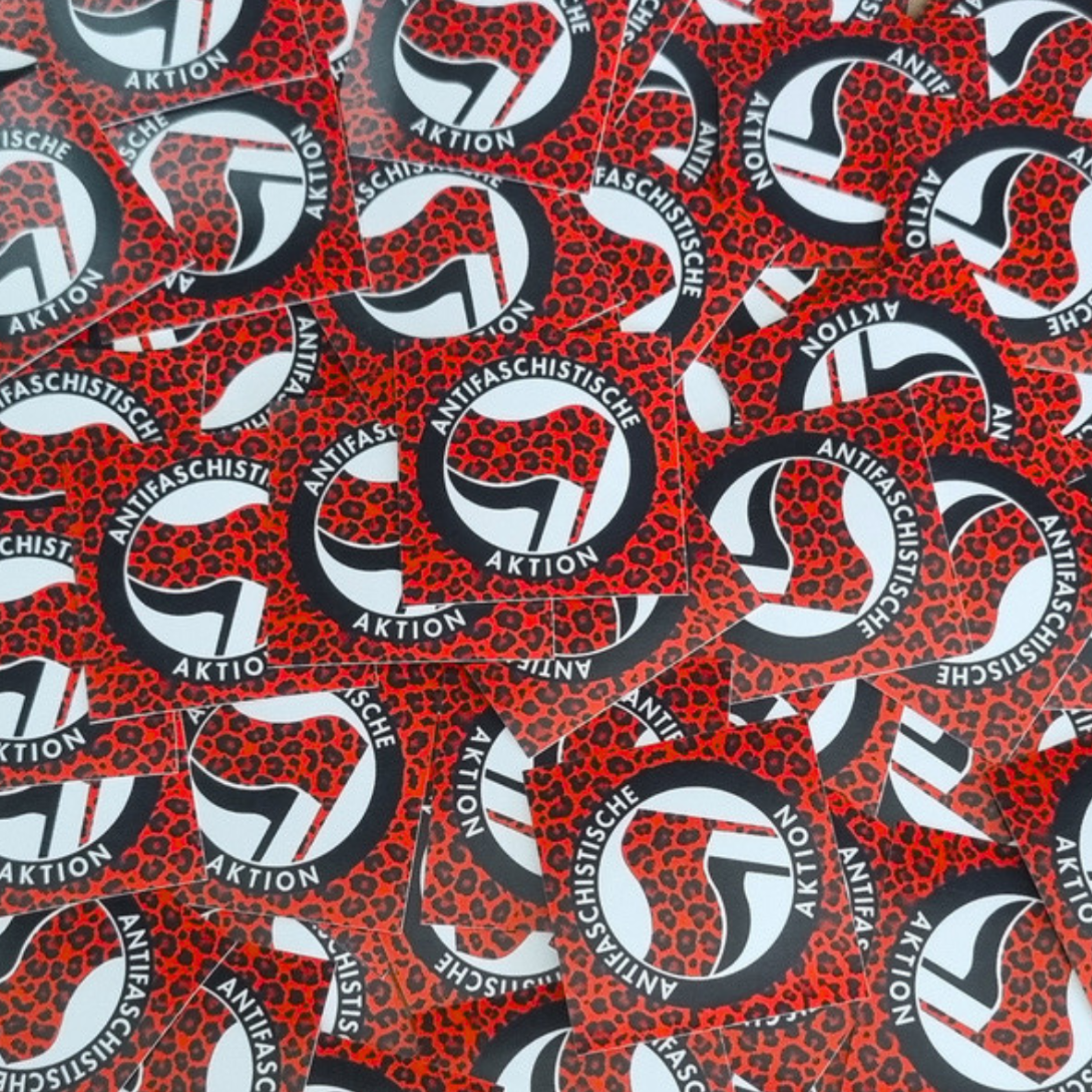 100x Antifaschistische Aktion Sticker | Antifa Aufkleber - Punkrock ...