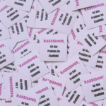 100x "Rassismus das Problem" Sticker - Gegen Nazis Aufkleber - Linke Antifa 161