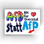 40× "Diversität statt AFD" Sticker - Antifaschismus Aufkleber - Antifacism – Bild 2