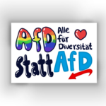 40× "Diversität statt AFD" Sticker - Antifaschismus Aufkleber - Antifacism – Bild 4