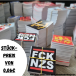 2.500x Zufällige Sticker - Stickerbombe - Antifa Aufkleber - FCK NZS - Refugees