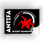 40× "Antifa bleibt Handarbeit" Sticker - Antifaschismus Aufkleber - Antifacism – Bild 3