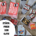 1.000x Zufällige Sticker - Stickerbombe - Antifa Aufkleber - FCK NZS - Refugees