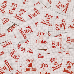 100x "Free all Antifas" Sticker - Antifaschismus - Antifa Aufkleber 161 - Linke