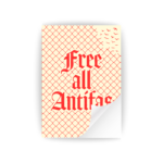 25x "Free all Antifas" Sticker - Antifaschismus - Antifa Aufkleber 161 - Linke – Bild 4
